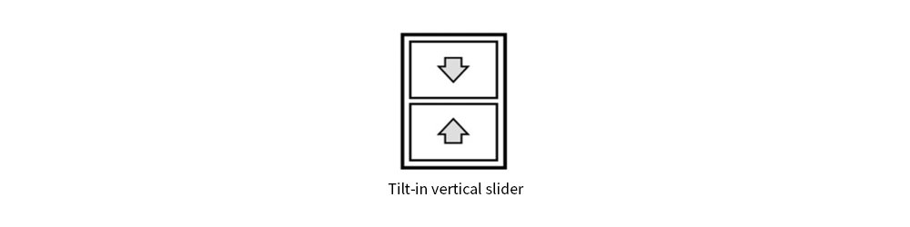 Tilt-in vertical secondary glazing style
